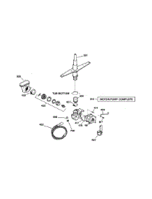 Motor-Pump Mechanism parts for Kenmore Dishwasher 363.14181202 (36314181202, 363 14181202) from AppliancePartsPros.com