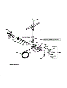 Motor-Pump Mechanism parts for Kenmore Dishwasher 363.14191992 (36314191992, 363 14191992) from AppliancePartsPros.com