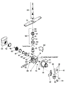 Motor-Pump Mechanism parts for Kenmore Dishwasher 363.1431591 (3631431591, 363 1431591) from AppliancePartsPros.com
