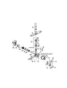 Motor Pump parts for Kenmore Dishwasher 363.1434195 (3631434195, 363 1434195) from AppliancePartsPros.com