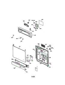 Escutcheon And Door Assembly parts for Kenmore Dishwasher 363.14375790 (36314375790, 363 14375790) from AppliancePartsPros.com