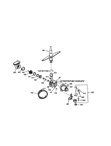 Motr-Pump Mechanism parts for Kenmore Dishwasher 363.14375790 (36314375790, 363 14375790) from AppliancePartsPros.com