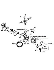 Motor-Pump Mechanism parts for Kenmore Dishwasher 363.14375791 (36314375791, 363 14375791) from AppliancePartsPros.com