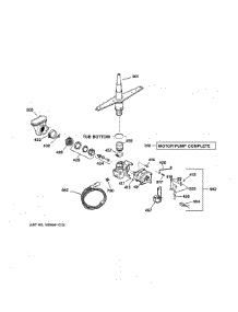Motor-Pump Mechanism parts for Kenmore Dishwasher 363.14387000 (36314387000, 363 14387000) from AppliancePartsPros.com
