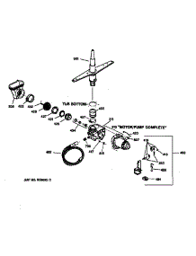 Motor-Pump Mechanism parts for Kenmore Dishwasher 363.14391993 (36314391993, 363 14391993) from AppliancePartsPros.com