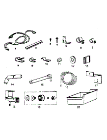 Ice Maker Installation Parts Kit #8085C parts for Kenmore Refrigerator 253.8679220 (2538679220, 253 8679220) from AppliancePartsPros.com