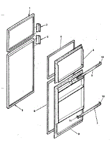 Door Parts parts for Kenmore Refrigerator 253.8680090 (2538680090, 253 8680090) from AppliancePartsPros.com