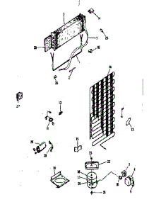 Unit Parts parts for Kenmore Refrigerator 253.8684010 (2538684010, 253 8684010) from AppliancePartsPros.com