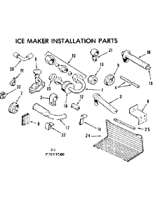 Icemaker Installation Parts parts for Kenmore Refrigerator 253.8694580 (2538694580, 253 8694580) from AppliancePartsPros.com