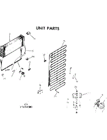 Unit Parts parts for Kenmore Refrigerator 253.8694580 (2538694580, 253 8694580) from AppliancePartsPros.com
