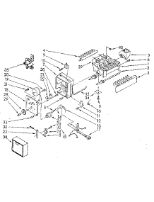 Icemaker parts for Kenmore Refrigerator 253.8695222 (2538695222, 253 8695222) from AppliancePartsPros.com