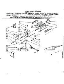 Icemaker Parts parts for Kenmore Refrigerator 253.8346731 (2538346731, 253 8346731) from AppliancePartsPros.com