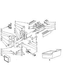 Icemaker parts for Kenmore Refrigerator 253.8346780 (2538346780, 253 8346780) from AppliancePartsPros.com