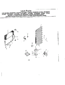 Unit Parts parts for Kenmore Refrigerator 253.8346791 (2538346791, 253 8346791) from AppliancePartsPros.com
