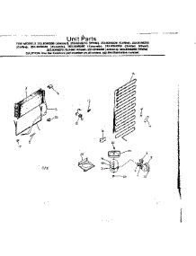 Unit Parts parts for Kenmore Refrigerator 253.8348210 (2538348210, 253 8348210) from AppliancePartsPros.com