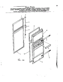 Door Parts parts for Kenmore Refrigerator 253.8348270 (2538348270, 253 8348270) from AppliancePartsPros.com