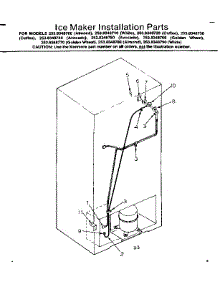 Ice Maker Installation Parts parts for Kenmore Refrigerator 253.8348760 (2538348760, 253 8348760) from AppliancePartsPros.com