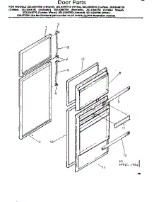 Door Parts parts for Kenmore Refrigerator 253.8348780 (2538348780, 253 8348780) from AppliancePartsPros.com