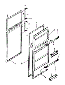 Door Parts parts for Kenmore Refrigerator 253.8351280 (2538351280, 253 8351280) from AppliancePartsPros.com