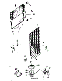 Unit Parts parts for Kenmore Refrigerator 253.8357220 (2538357220, 253 8357220) from AppliancePartsPros.com