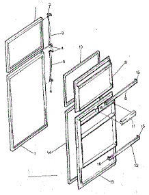 Door Parts parts for Kenmore Refrigerator 253.8357230 (2538357230, 253 8357230) from AppliancePartsPros.com