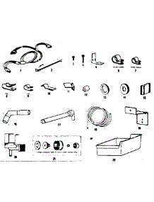 Ice Maker Installation Parts Kit #8085B parts for Kenmore Refrigerator 253.8357271 (2538357271, 253 8357271) from AppliancePartsPros.com