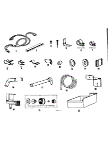Ice Maker Installation Parts Kit parts for Kenmore Refrigerator 253.8357280 (2538357280, 253 8357280) from AppliancePartsPros.com