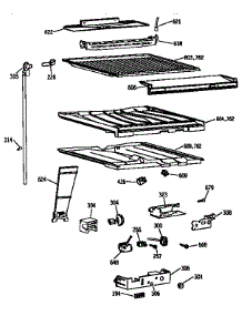 Compartment Separator Parts parts for Kenmore Refrigerator 363.9671785 (3639671785, 363 9671785) from AppliancePartsPros.com