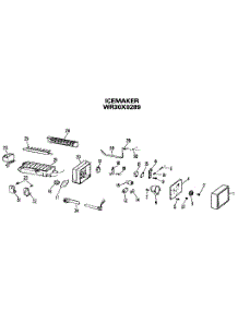 Icemaker parts for Kenmore Refrigerator 363.9678713 (3639678713, 363 9678713) from AppliancePartsPros.com