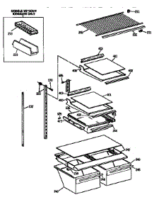 Shelf Parts parts for Kenmore Refrigerator 363.9678715 (3639678715, 363 9678715) from AppliancePartsPros.com