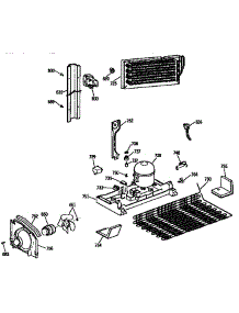 Unit Parts parts for Kenmore Refrigerator 363.9678715 (3639678715, 363 9678715) from AppliancePartsPros.com