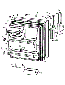 Fresh Food Door parts for Kenmore Refrigerator 363.9678715 (3639678715, 363 9678715) from AppliancePartsPros.com