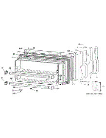 Freezer Door parts for Kenmore Refrigerator 363.9701481 (3639701481, 363 9701481) from AppliancePartsPros.com