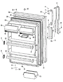 Fresh Food Door parts for Kenmore Refrigerator 363.9701486 (3639701486, 363 9701486) from AppliancePartsPros.com