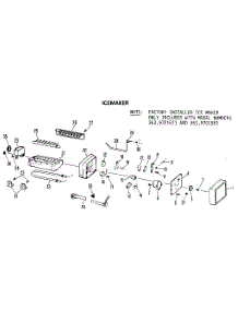 Icemaker parts for Kenmore Refrigerator 363.9701511 (3639701511, 363 9701511) from AppliancePartsPros.com