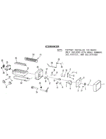 Icemaker parts for Kenmore Refrigerator 363.9701512 (3639701512, 363 9701512) from AppliancePartsPros.com