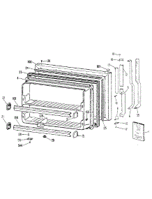 Freezer Door parts for Kenmore Refrigerator 363.9701512 (3639701512, 363 9701512) from AppliancePartsPros.com
