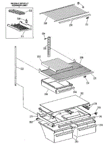 Shelf parts for Kenmore Refrigerator 363.9701581 (3639701581, 363 9701581) from AppliancePartsPros.com