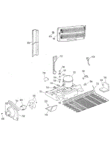 Unit parts for Kenmore Refrigerator 363.9701582 (3639701582, 363 9701582) from AppliancePartsPros.com