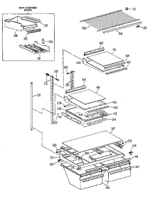 Shelf parts for Kenmore Refrigerator 363.9701715 (3639701715, 363 9701715) from AppliancePartsPros.com