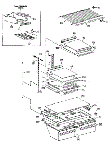 Shelf parts for Kenmore Refrigerator 363.9701761 (3639701761, 363 9701761) from AppliancePartsPros.com