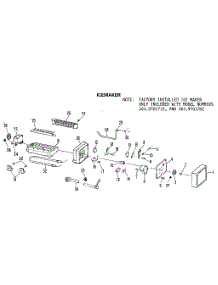 Icemaker parts for Kenmore Refrigerator 363.9701782 (3639701782, 363 9701782) from AppliancePartsPros.com