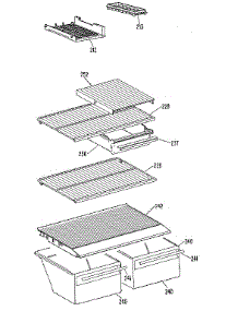 Shelf parts for Kenmore Refrigerator 363.9704500 (3639704500, 363 9704500) from AppliancePartsPros.com