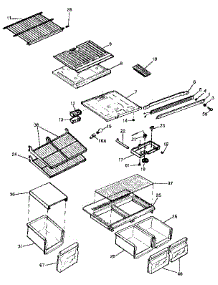 Shelves And Accessories parts for Kenmore Refrigerator 253.9308205 (2539308205, 253 9308205) from AppliancePartsPros.com