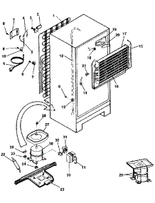 Unit parts for Kenmore Refrigerator 253.9308280 (2539308280, 253 9308280) from AppliancePartsPros.com