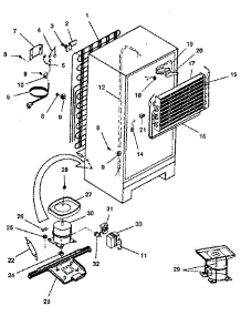Unit parts for Kenmore Refrigerator 253.9308283 (2539308283, 253 9308283) from AppliancePartsPros.com