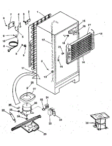 Unit parts for Kenmore Refrigerator 253.9308700 (2539308700, 253 9308700) from AppliancePartsPros.com