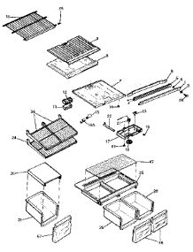 Cabinet parts for Kenmore Refrigerator 253.9308784 (2539308784, 253 9308784) from AppliancePartsPros.com