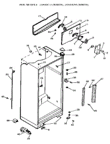 Cabinet parts for Kenmore Refrigerator 253.9308793 (2539308793, 253 9308793) from AppliancePartsPros.com