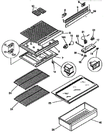 Separator / Shelves parts for Kenmore Refrigerator 253.9333011 (2539333011, 253 9333011) from AppliancePartsPros.com